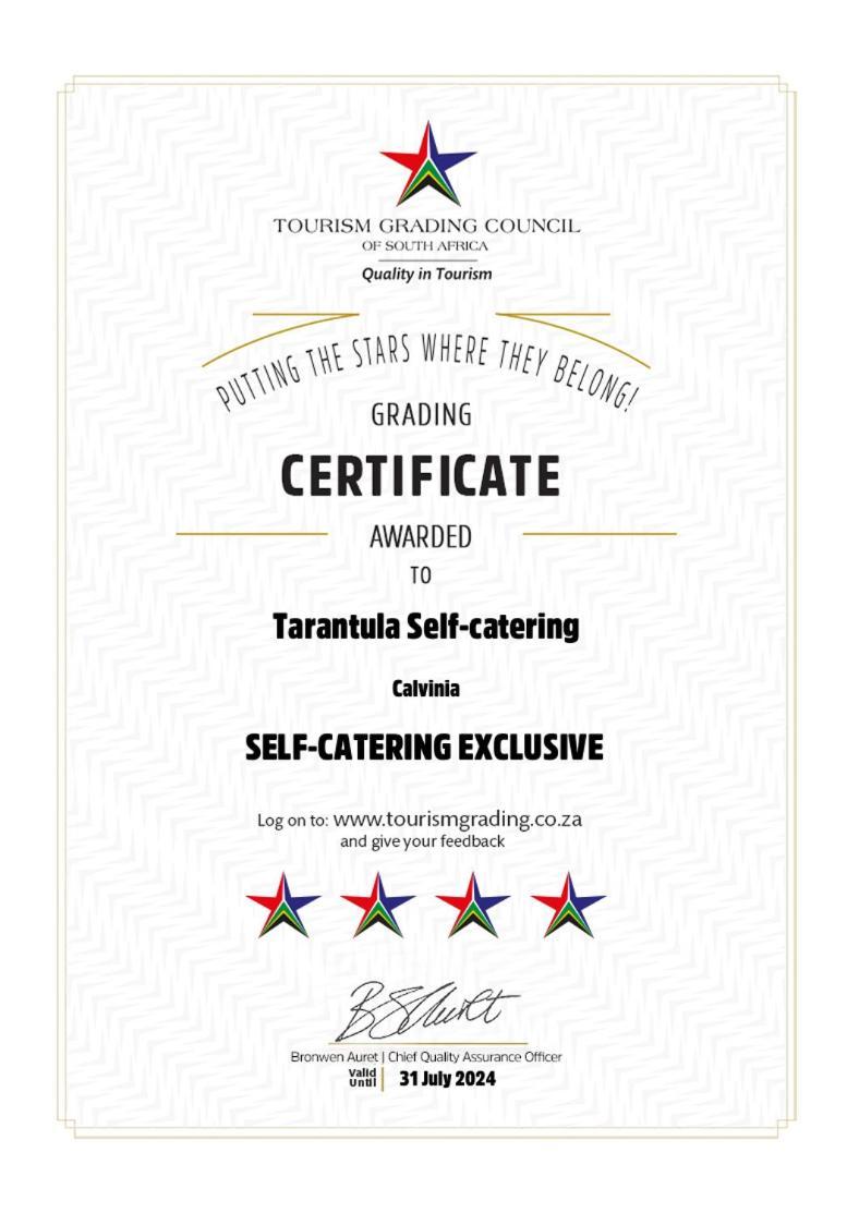 Tarantula Guest House Calvinia Exterior foto